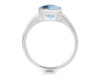 Blue Topaz Ring BTZ-RDR-2763.