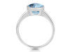 Blue Topaz Ring BTZ-RDR-2764.
