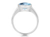 Blue Topaz Ring BTZ-RDR-2852.