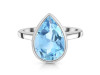 Blue Topaz Ring BTZ-RDR-2853.