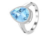 Blue Topaz Ring BTZ-RDR-2853.