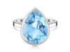 Blue Topaz Ring BTZ-RDR-2855.