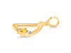 Citrine & White Topaz Alphabet D Pendant CIT-RDA-4.