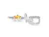 Citrine & White Topaz Alphabet T Pendant CIT-RDA-46.