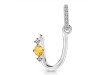 Citrine & White Topaz Alphabet U Pendant CIT-RDA-47.