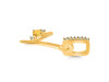 Citrine & White Topaz Alphabet Y Pendant CIT-RDA-51.