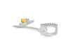 Citrine & White Topaz Alphabet Y Pendant CIT-RDA-51.