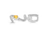 Citrine & White Topaz Alphabet Z Pendant CIT-RDA-52.