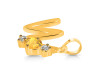 Citrine & White Topaz Alphabet W Pendant CIT-RDA-75.