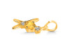 Citrine & White Topaz Alphabet X Pendant CIT-RDA-76.