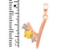 Citrine & White Topaz Alphabet Y Pendant CIT-RDA-77.