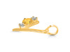 Citrine & White Topaz Alphabet Y Pendant CIT-RDA-77.