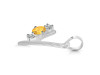 Citrine & White Topaz Alphabet Y Pendant CIT-RDA-77.