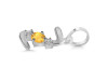 Citrine & White Topaz Alphabet Z Pendant CIT-RDA-78.