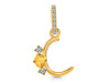Citrine & White Topaz Alphabet C Pendant CIT-RDA-81.