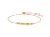 Citrine & White Topaz Bracelet CIT-RDB-139.