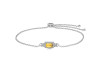 Citrine & White Topaz Bracelet CIT-RDB-140.