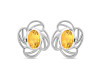 Citrine Stud Earring CIT-RDE-14.