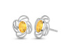 Citrine Stud Earring CIT-RDE-14.