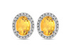 Citrine Stud Earring CIT-RDE-34.
