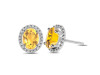 Citrine Stud Earring CIT-RDE-34.