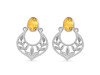 Citrine Stud Earring CIT-RDE-51.