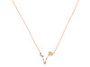 Pisces Zodiac Star Constellation Citrine & White Topaz Necklace CIT-RDN-387.