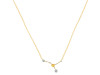 cancer Zodiac Star Constellation Citrine & White Topaz Necklace CIT-RDN-486.