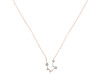 Aquarius Zodiac Star Constellation Citrine & White Topaz Necklace CIT-RDN-487.