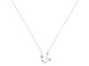 Aquarius Zodiac Star Constellation Citrine & White Topaz Necklace CIT-RDN-487.