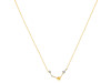 Aries Zodiac Star Constellation Citrine & White Topaz Necklace CIT-RDN-488.