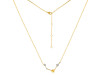 Aries Zodiac Star Constellation Citrine & White Topaz Necklace CIT-RDN-488.