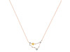 Capricorn Zodiac Star Constellation Citrine & White Topaz Necklace CIT-RDN-489.