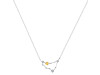 Capricorn Zodiac Star Constellation Citrine & White Topaz Necklace CIT-RDN-489.
