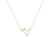 Leo Zodiac Star Constellation Citrine & White Topaz Necklace CIT-RDN-493.
