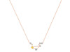 Libra Zodiac Star Constellation Citrine & White Topaz Necklace CIT-RDN-494.