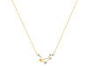 Libra Zodiac Star Constellation Citrine & White Topaz Necklace CIT-RDN-494.