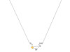 Libra Zodiac Star Constellation Citrine & White Topaz Necklace CIT-RDN-494.