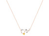 Scorpio Zodiac Star Constellation Citrine & White Topaz Necklace CIT-RDN-495.