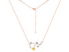 Scorpio Zodiac Star Constellation Citrine & White Topaz Necklace CIT-RDN-495.