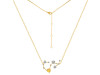 Scorpio Zodiac Star Constellation Citrine & White Topaz Necklace CIT-RDN-495.