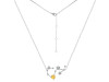 Scorpio Zodiac Star Constellation Citrine & White Topaz Necklace CIT-RDN-495.