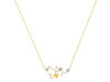 Sagittarius Zodiac Star Constellation Citrine & White Topaz Necklace CIT-RDN-496.