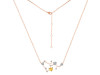 Sagittarius Zodiac Star Constellation Citrine & White Topaz Necklace CIT-RDN-496.