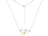 Sagittarius Zodiac Star Constellation Citrine & White Topaz Necklace CIT-RDN-496.