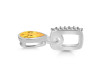 Citrine & White Topaz Pendant CIT-RDP-779-CZ-LOOP.