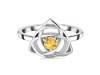 Citrine Triquetra Ring CIT-RDR-2142.