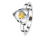 Citrine Triquetra Ring CIT-RDR-2142.
