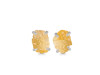 Citrine Raw Crystal Stud Earring CIT-RE-397.