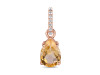 Citrine & White Topaz Pendant CIT-RP-76.